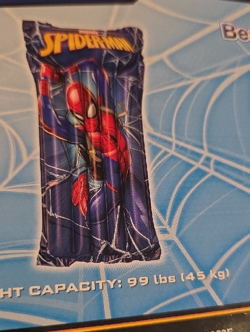 Marvel Spider-Man Inflatable Swim Raft - Blue - Picture 3 of 3